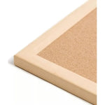 Pizarra Corcho 30x40 Cm Marco De Madera Tablero Notas Pared Marrón Claro