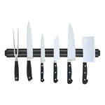 Barra Magnética Imán 50cm Cuchillos Utensilios Herramientas Color Negro