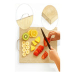 Tablas De Cocina De Bambu Para Cortar O Servir Mango 36x26cm Tabla Madera