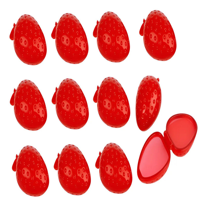 X12 Brillo Labial Frutilla Balsamo Labios Color Transparente Transparente