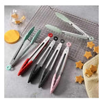 Pinza Multiuso De Acero Inoxidable Punta De Silicona 33cm Aleatorio