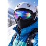 Antiparra De Nieve Lentes Para Ski Y Snowboard Gafas Esquiar Negro Azul