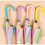 Paraguas De Niñas Paraguas Infantiles Lluvia 90cm Sombrilla Color Celeste Diseño De La Tela Colores
