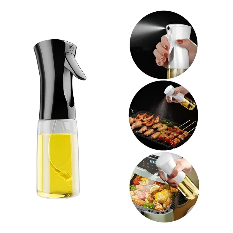 Rociador De Aceite Aceitero Spray Alcuza Vinagre Limon 500ml Negro