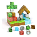 Cubos Bloques Magneticos Minecraft De Construccion 84 Piezas 80 Minecraft