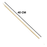 X100 Brochetas De Madera Bambú Brochetas Barbacoa 40 Cm Madera Liso