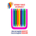 X12 Tubos Sensoriales Anti Estres Pop Pipes Tubes Tiktok Multicolor