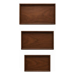 Set 3 Bandejas De Bambu Rectangular Para Servir Alimentos