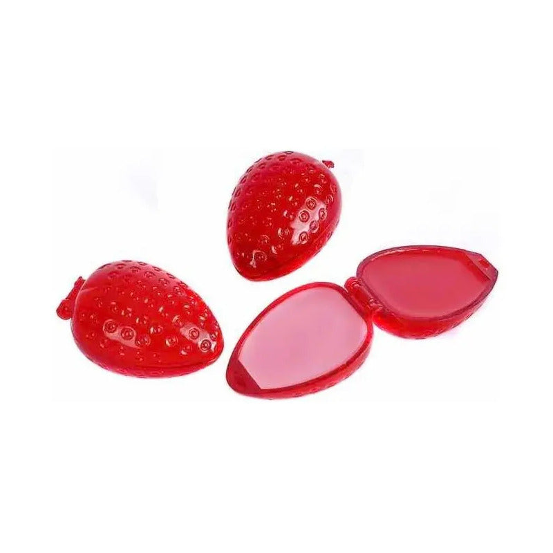 Pack De 6 Brillo Labial Frutilla Balsamo Labios Color Transparente