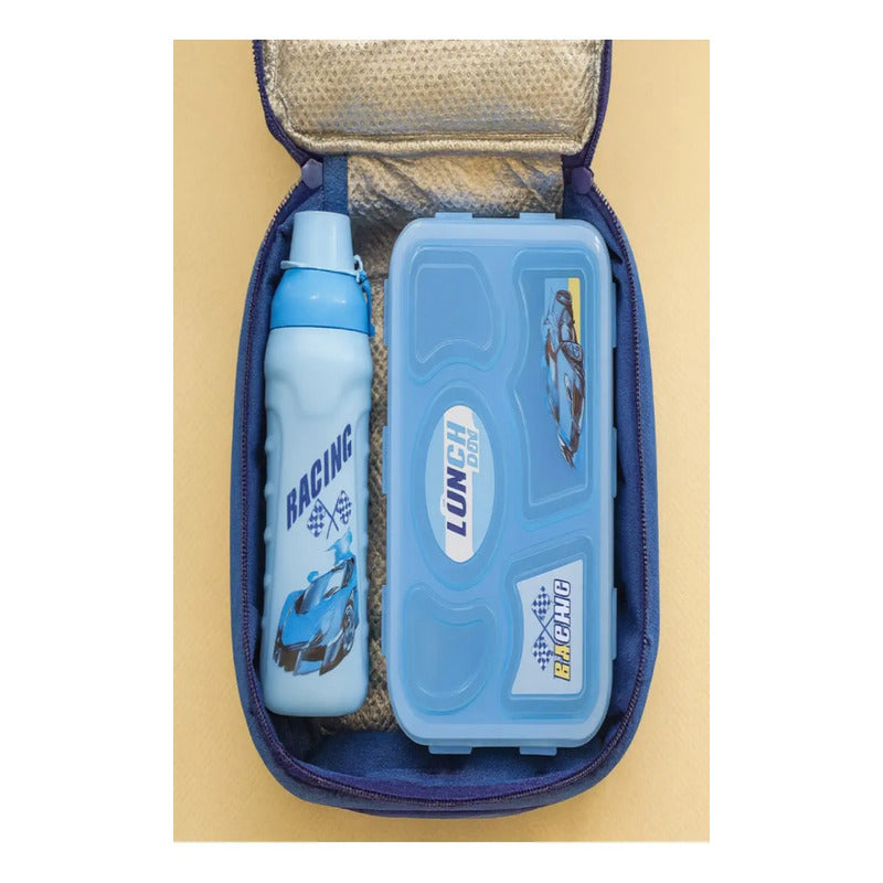 Set Lonchera Taper + Botella Para Jugo Colacion Infantil