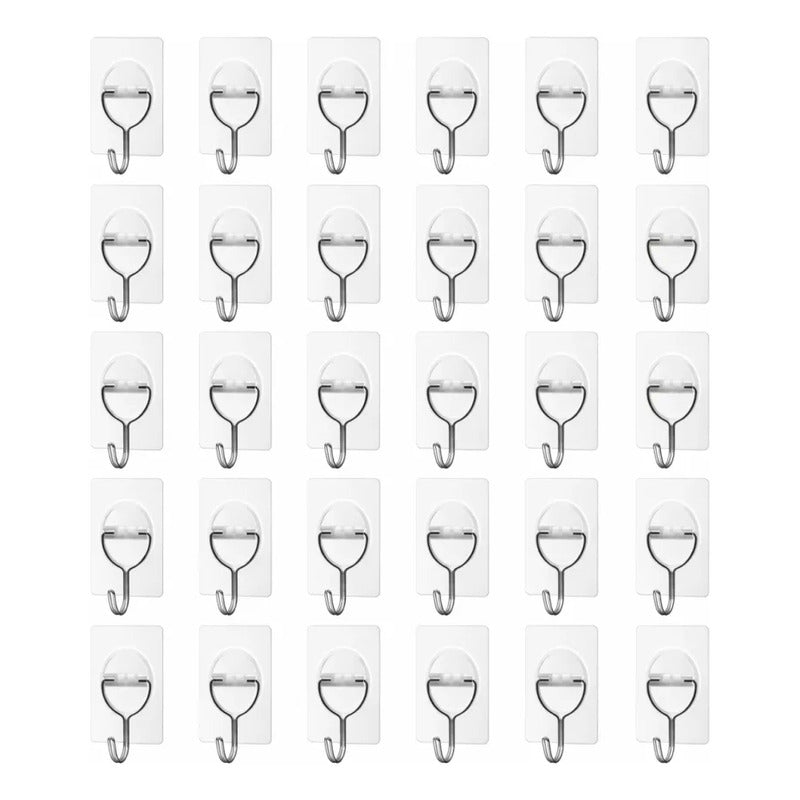 Ganchos De Pared Autoadhesivo Multiuso Colgador 24 Piezas