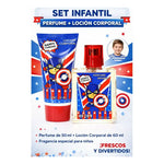 Perfume + Locion Infantil Niño Capitan America 51 Hs 50ml