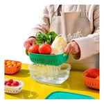 Taper Escurridor De Vegetales Frutas Multifuncional Con