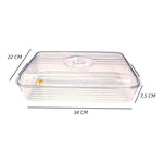 Organizador Bandeja De Acrilico Para Refrigerador Multiusos Transparente Acrilica