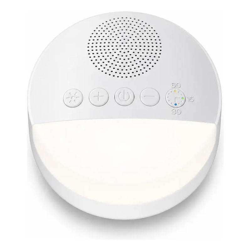 Maquina Ruido Blanco Para Bebe Con Luz Nocturna Sueño Bebe Blanco