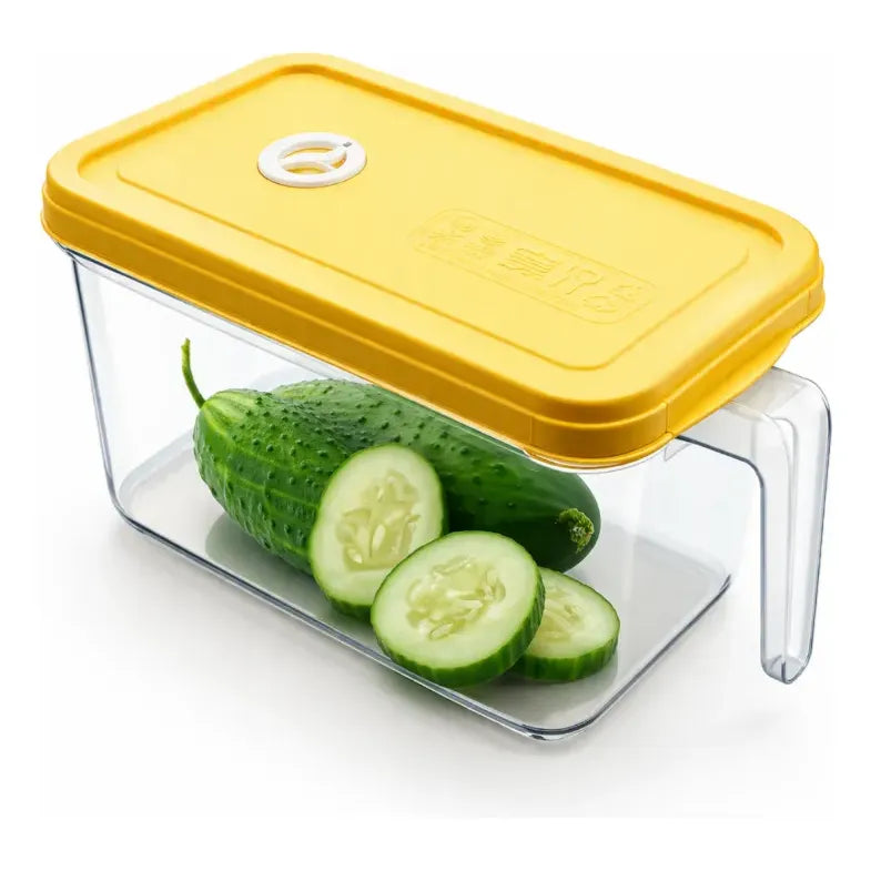 Caja Organizadora Para Refrigerador Con Tapa Y Mango Color