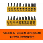 Juego Destornillador Carraca 23 Piezas Trinquete Magnetico