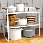 Organizador Repisa De Cocina Gabinetes Repisa Doble 34x21x38