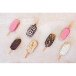 Molde De Helado Silicona Paleta X3 Con Tapa Color
