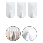 Ganchos De Pared Autoadhesivo Multiuso Colgador 6 Piezas Blanco