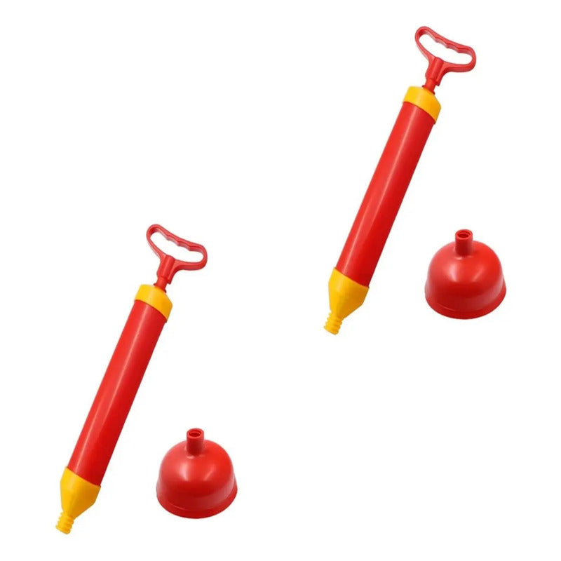 Pack X2 Sopapo Destapador Cañerías Para Baños Alta Presión