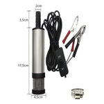 Bomba Extractora De Agua Y Aceite Eléctrica Portátil De 12 V