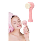 Cepillo Limpieza Facial Exfoliante Doble Cara Manual Masaje