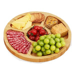 Tabla  Para Servir Aperitivos Y Picoteo Bambú Picnic