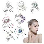 Pegatinas Gemas, Autoadhesivas Joyas Para La Cara Temporales