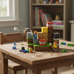 Minecraft Set Cubos Magnéticos Caja Pixel Diseños 32 Piezas 32 Minecraf