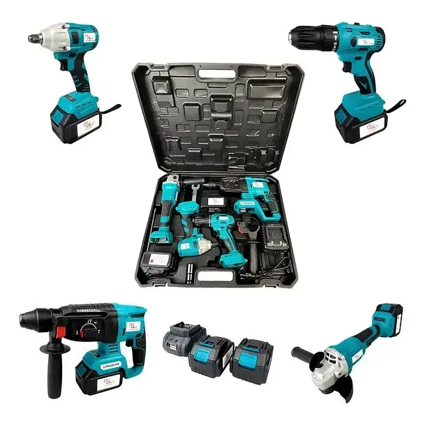 Taladro Esmeril Martillo Llave De Impacto Pack Kit 4 Pcs