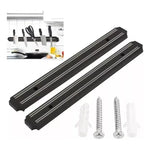 Barra Magnética Imán 33cm Cuchillos Utensilios Herramientas Negro