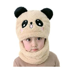 Gorro Con Bufanda Para Bebé Niña Niño Panda Algodon Invierno