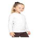 Camiseta Niños Y Niñas Blancas Algodón Manga Larga