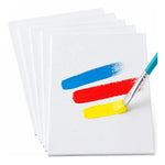 Pack De 5 Carton Entelado Tipo Lienzo De 20x30cm Para Pintar
