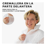 Traje Mono De Trabajo Hombre Y Mujer Desechable Anti Manchas Blanco Unica