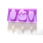 Molde De Silicona Para Mini Helados Con Palitos