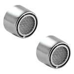 Pack 2 Filtros Grifo Aireador Grifería Lavaplatos Ahorrador Plateado Brillante