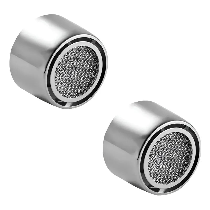Pack 2 Filtros Grifo Aireador Grifería Lavaplatos Ahorrador Plateado Brillante