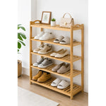 Zapatero De Madera Mueble Organizador De Zapatos 5 Niveles Madera