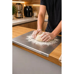 Tabla De Acero Inoxidable Wosh 30x40cm Para Picar Y Amasar Wosh Plateado
