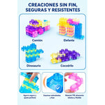 Bloques De Goma Magico De Construcción Sensorial 40 Piezas 40 Legos De Goma