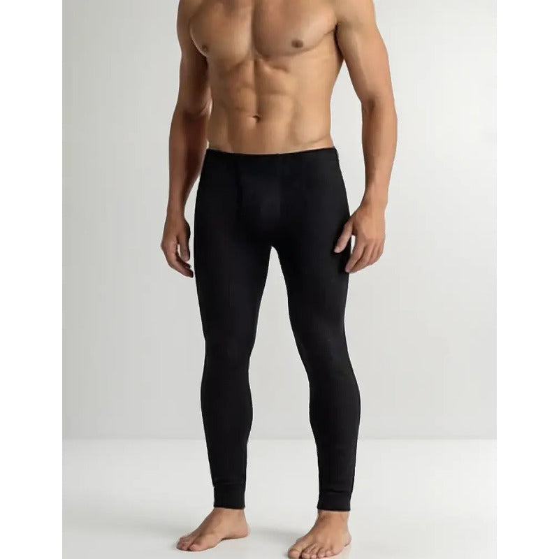 X6 Calza Invierno Hombre Primera Térmico Polar Chiporro   Negroazul-gris Lisa Unica