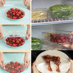 Gorro Envoltura De Plástico Para Alimentos Elástico 100pcs