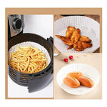 X50 Platos Papel Airfryer Antiadherente 20cm Desechables
