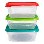 Set 3 Taper Hermetico Contenedores Rectangular Alimento 2.1l Hombre/niño