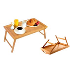 Bandeja Desayunadora Bambú Patas Mesa Cama Desayuno Notebook