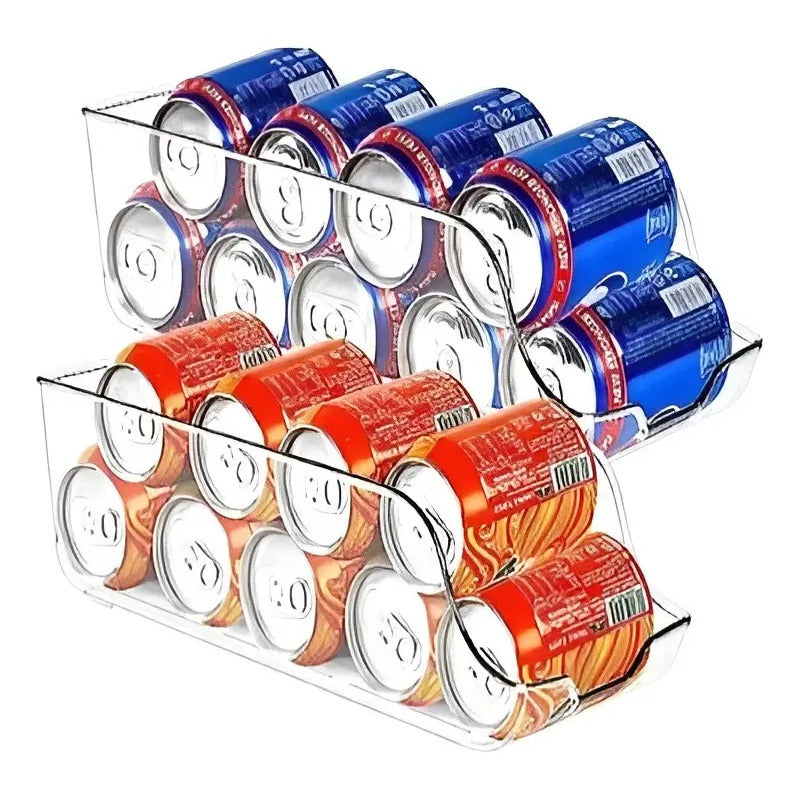 Organizador De Bebidas Lata Para Refrigerador Bebida Cerveza Transparente