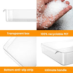 X2 Organizadora Refrigerador Con Tapa Contenedor Acrílico Transparente
