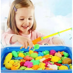 Juego De Pesca Piscina Ammuel 26 Piezas Niños Caña Animales Marinos